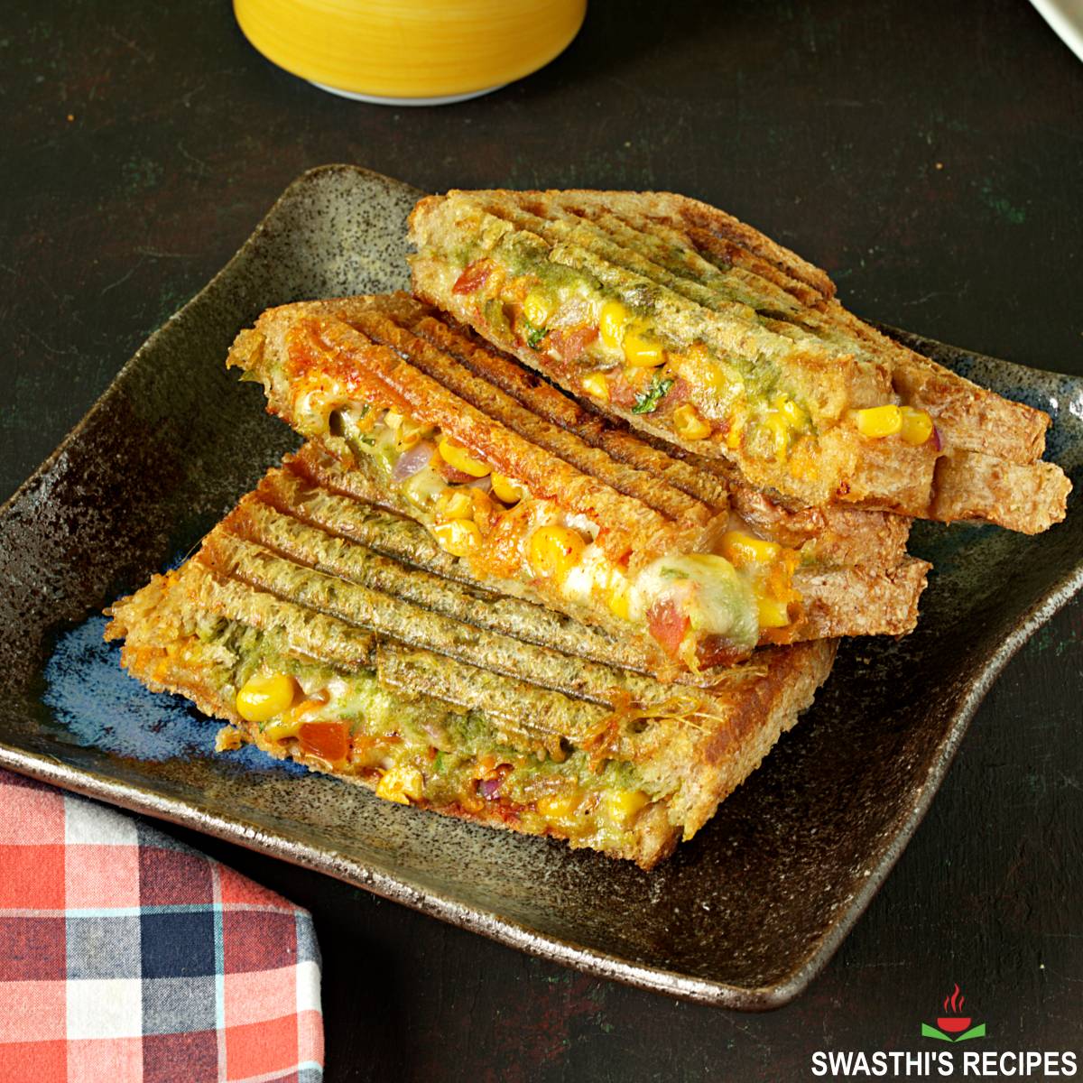Corn Masala Sandwich