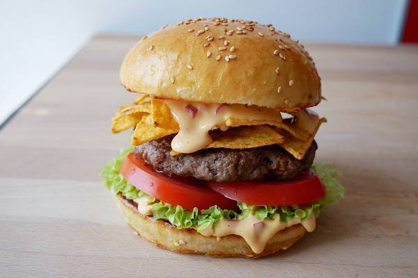 Vnacho Cheese Burger